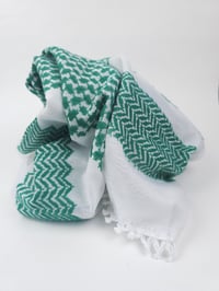 Image 2 of Freedom Green Keffiyeh (Made in Jordan) 