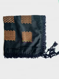 Image 2 of  Chocolate Brown keffiyeh (Made in Jordan)