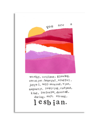 Lesbian Pride A5 Print