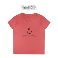 Image 4 of Smiley V-Neck T-shirt