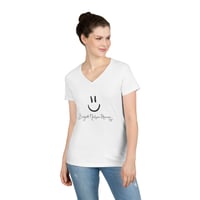 Image 1 of Smiley V-Neck T-shirt