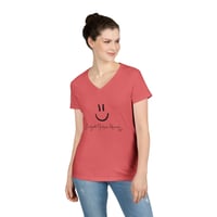 Image 3 of Smiley V-Neck T-shirt