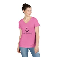 Image 5 of Smiley V-Neck T-shirt