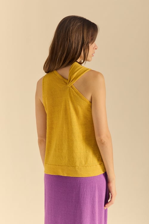 Image of 1-Top asimetrico nudo amarillo
