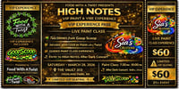 Image 4 of High Notes VIP Experience/ puff and Paint Class – $60