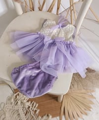 Image 2 of Newborn girl set for photoshoot | April | lilac