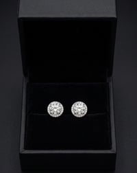 Image 2 of Moissanite Screw Back Stud