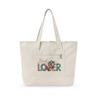 Image 1 of  'Book Lover  - canvas tote bag 