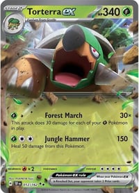 Torterra ex - 012/162 - SV05: Temporal Forces - Near Mint