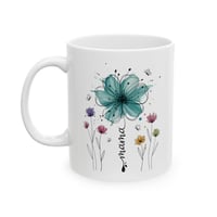 Image 1 of Floral Ceramic Mug (11oz/15oz) — Tea Coffee Cup