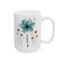 Image 5 of Floral Ceramic Mug (11oz/15oz) — Tea Coffee Cup