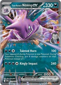 Team Rocket's Nidoking ex - 119/182 - SV10: Destined Rivals - Near Mint