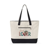 Image 4 of  'Book Lover  - canvas tote bag 