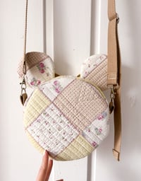 Image 2 of Handmade Upcycled Quilt Mouse Shoulder Bag