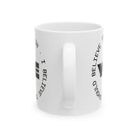 Image 3 of Believe Mug | Motivational Circle Text Ceramic Mug
