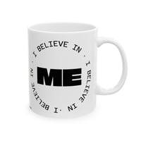 Image 1 of Believe Mug | Motivational Circle Text Ceramic Mug