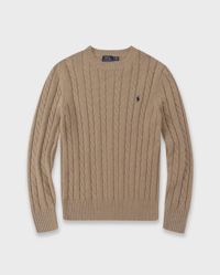 polo ralph lauren cable knit  beige