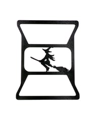 Image 1 of Witch riding broom brake tail light covers