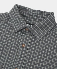 Image 2 of PASS~PORT_WORKERS CHECK SHORT SLEEVE SHIRT :::GREY:::