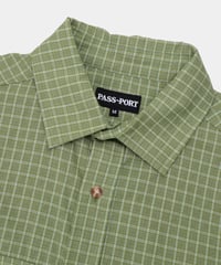 Image 2 of PASS~PORT_WORKERS CHECK SHORT SLEEVE SHIRT :::SAGE:::