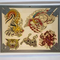 Image 1 of Vintage Pork chop flash board 11x14 double sided