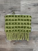 Image of Vintage Green Chenille Pouch