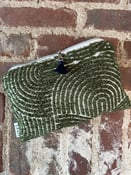 Image of Dark Green Chenille Pouch