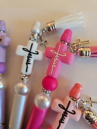 Image 6 of  Jesus Cross Beaded Pens 