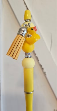 Image 1 of Duckie Beaded Pen 