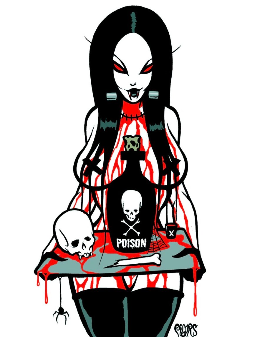 Image of NEW! SINDY CYANIDE - STICKER  