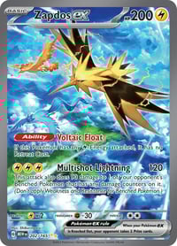Zapdos ex - 202/165 - SV: Scarlet & Violet 151 - Near Mint