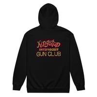 Image 1 of Kingston ANTIFAscist Gun Club Zip Hoodie