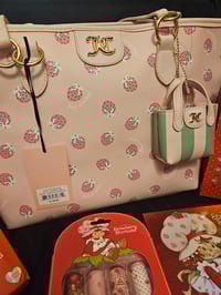 Image 1 of Juicy Strawberry Tote Meets Strawberry Shortcake Bundle 