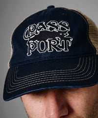 Image 3 of PASS~PORT_SLINKIN' LEAGUES TRUCKER HAT :::NAVY:::