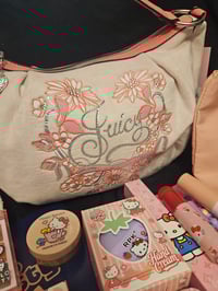 Image 1 of Juicy Couture Pink Bloom Hobo Meets Hello Kitty Bundle 