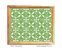 Image 1 of RnJ_DaisyGeo_Green UnFramed Print