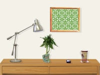 Image 4 of RnJ_DaisyGeo_Green UnFramed Print