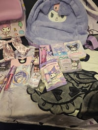 Image 4 of Kuromi Fluffy Bookbag Bundle 