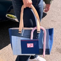 Image 1 of Patchwork Denim Tote