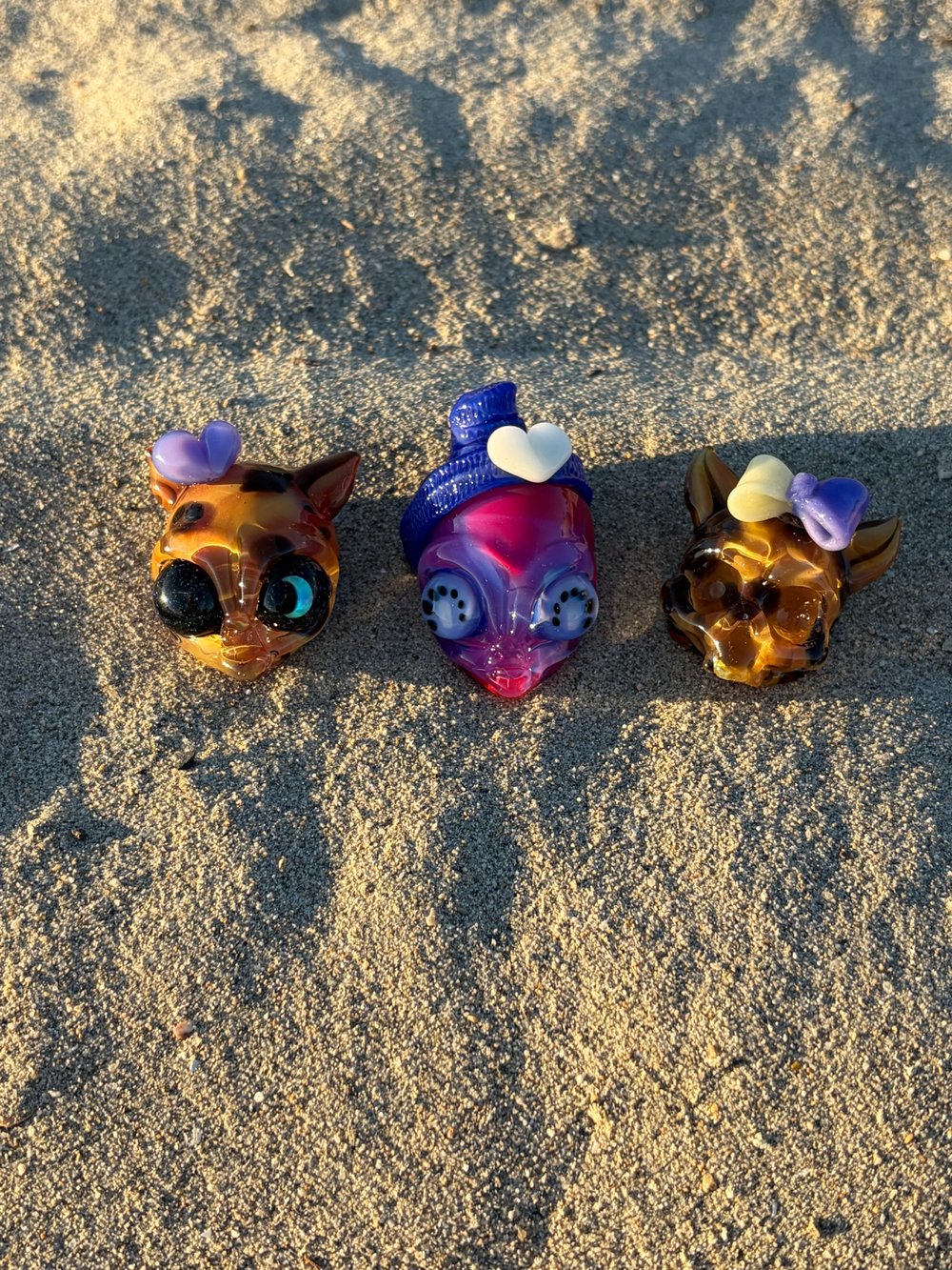 Image of collab with ghost   alien   kitty skull