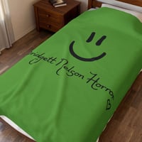Image 1 of Smiley Velveteen Plush Blanket 