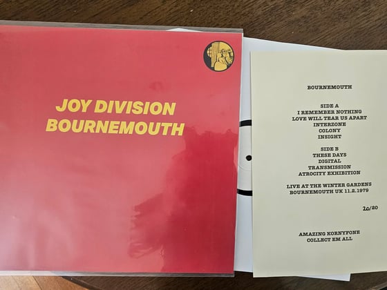 Image of JOY DIVISION BOURNEMOUTH LP