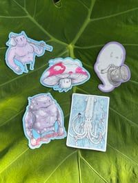 Image 2 of The Giant Flying Mushroom & Friends Vinyl Sticker Set