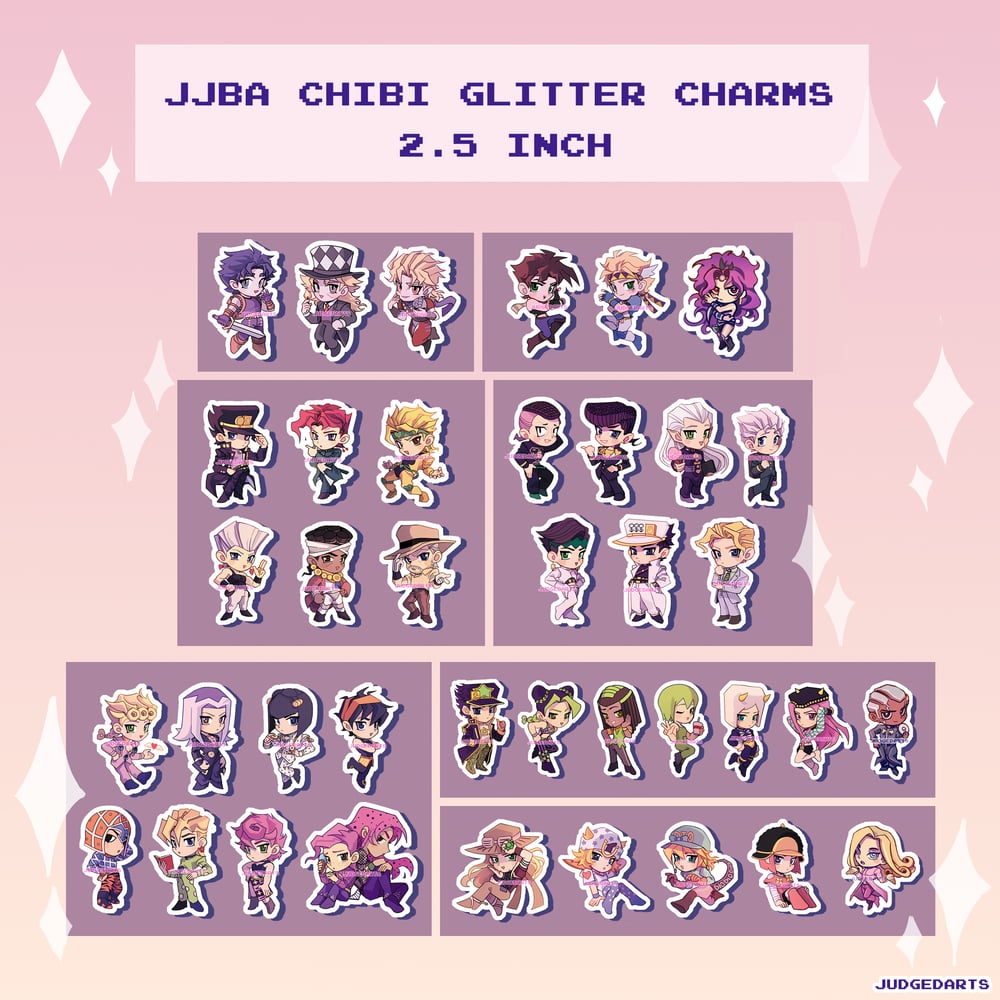 JJ Chibi Glitter Charms