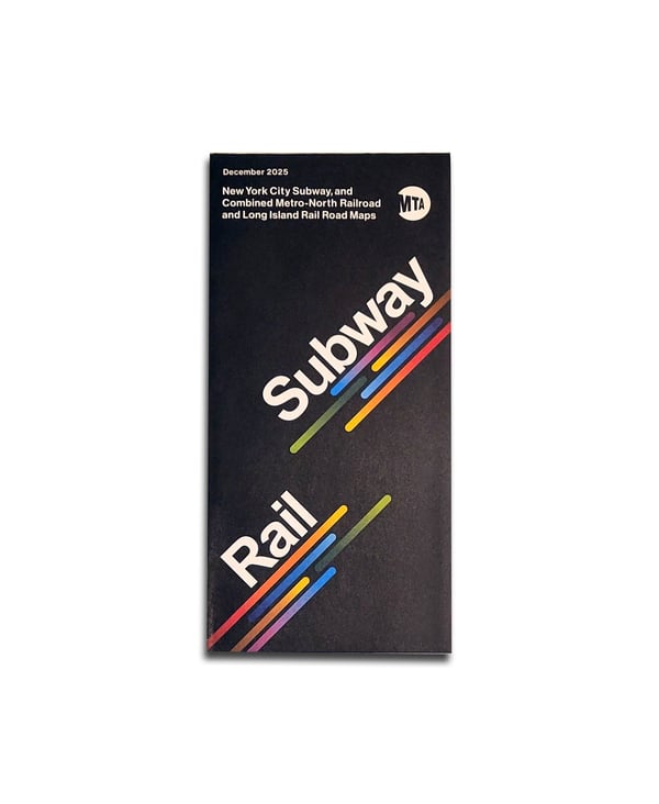 Image of NYC MTA Subway map (Dec 2025)