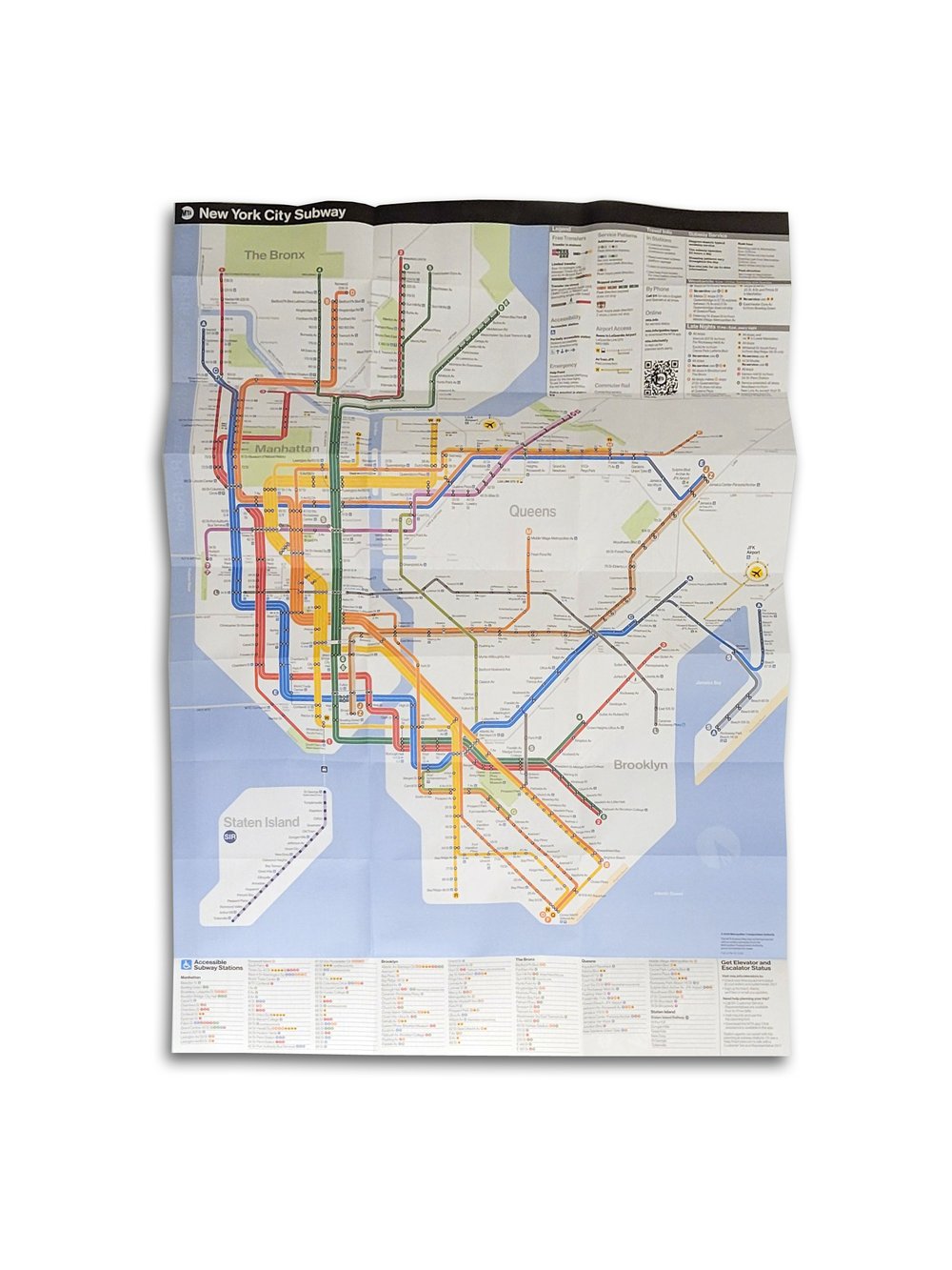 Image of NYC MTA Subway map (2025)