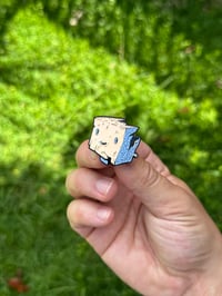 Image 2 of Broken Wood Guy Enamel Pin