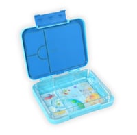 Image 4 of Mum Made Yum Bento Lunchbox (Large) 4 or 6 compartment interchangeable bento - Blue Sparkle Space