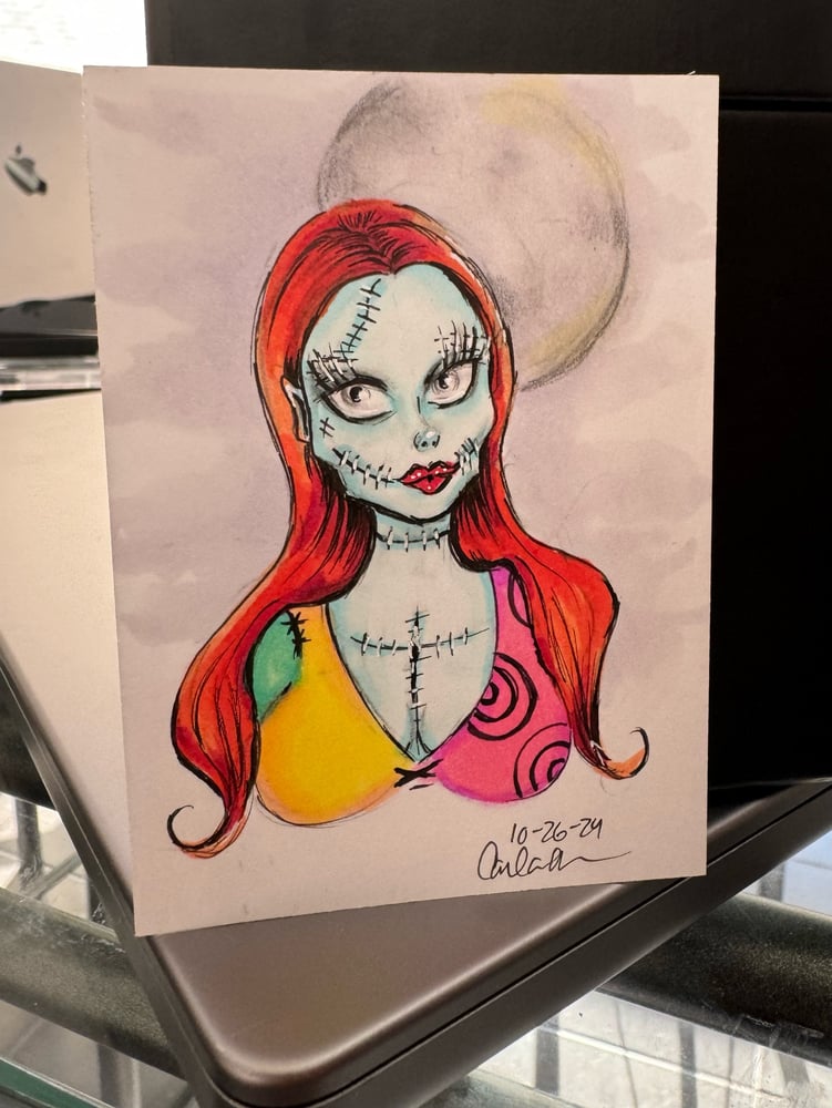 Image of Hand Drawn Trading Card Sally 