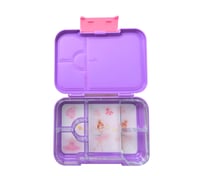 Image 3 of Mum Made Yum Bento Lunchbox (Medium) 4 or 6 compartment interchangeable bento - Purple Ballerina